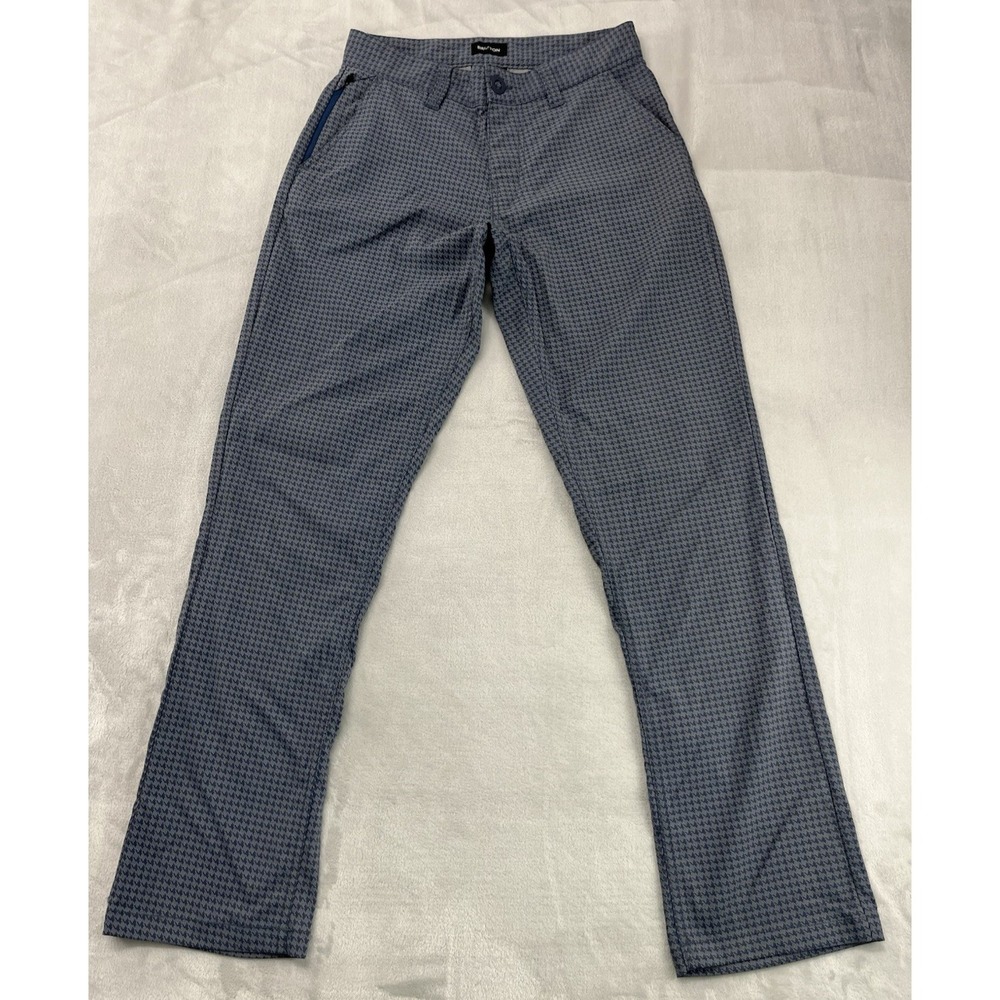 Brixton Pants Men 28 Blue Houndstooth Chino Choice Standard Fit Trouser  Preppy
